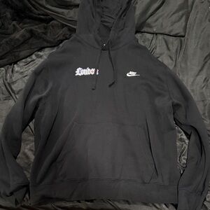 Nike By You (London Exclusive) Black Men's Hoodie with Logo